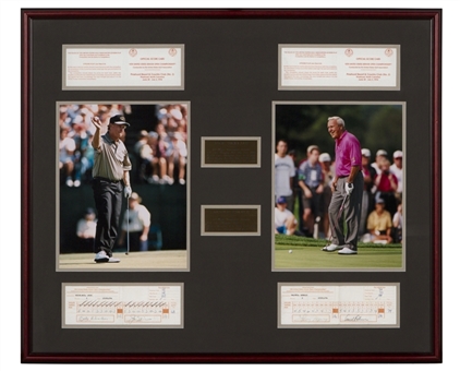 Arnold Palmer and Jack Nicklaus Match Used Scorecard